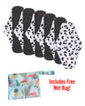 6pc LeakProof Reusable Pads (Includes Free Wet Bag) - DesignComfort