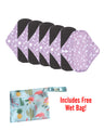 6pc LeakProof Reusable Pads (Includes Free Wet Bag) - DesignComfort