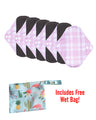 6pc LeakProof Reusable Pads (Includes Free Wet Bag) - DesignComfort